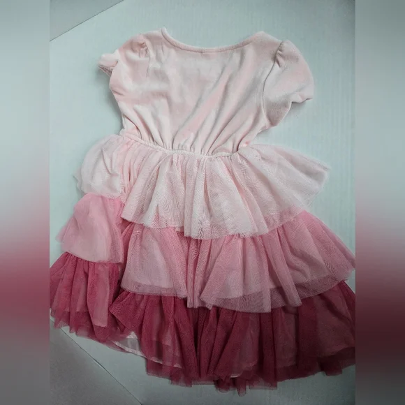 Pink Tiered Princess Style Dress 8 Girls - Picture 8 of 8